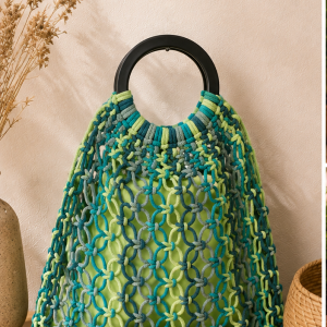 Sac cabas en macramé